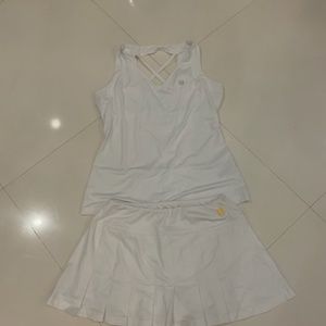 white eleven tennis outfit